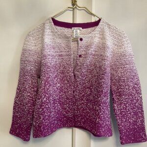 Like new -Oscar de la renta knit jacket/sweater  size M